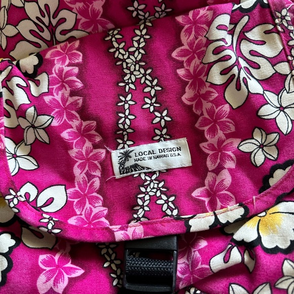 Local Design Made In Hawaii Pink Floral Shoulder Bag - Picture 3 of 7